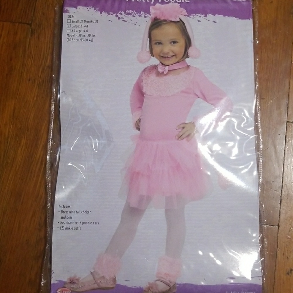 Brand New Pink Poodle Halloween Costume